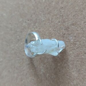 Rough Stone Silver Ring